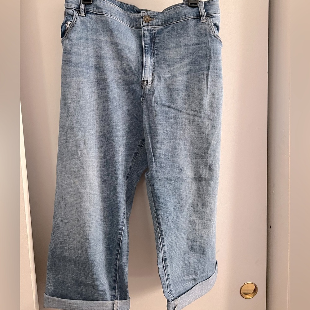 Medium Wash Cropped Venezia Jeans